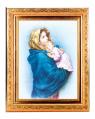  MADONNA OF THE STREET IN A FINE DETAILED SCROLL CARVINGS ANTIQUE GOLD FRAME 